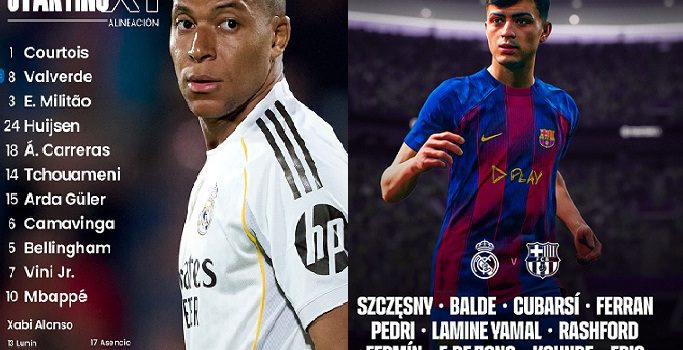 قائمة برشلونة و ريال مدريد في كلاسيكو الدوري الإسباني