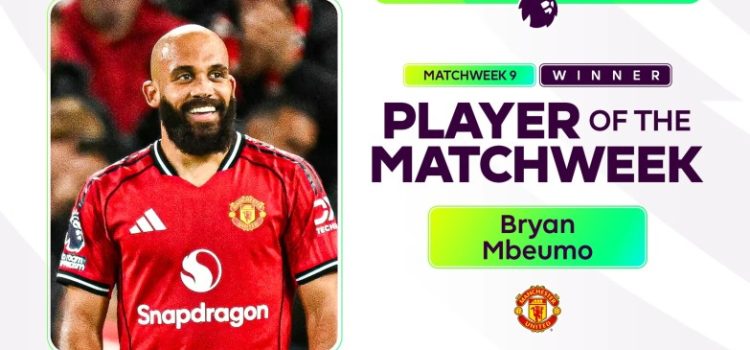 مبيومو يحصد جائزة أفضل لاعب في الجولة التاسعة من البريميرليج