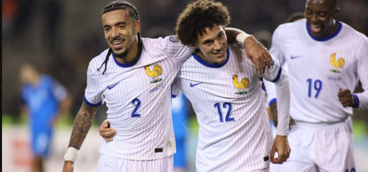 فرنسا تنهي مشوار التصفيات بثلاثية في أذربيجان واوكرانيا الى الملحق