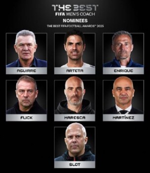فيفا يعلن قائمة المرشحين لجائزة أفضل مدرب في العالم 2025
