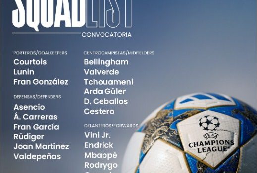 قائمة ريال مدريد لمواجهة مانشستر سيتي في دوري الأبطال