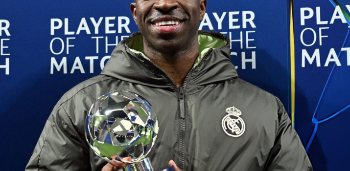 فينيسيوس يتوج بجائزة الأفضل في أسبوع الأبطال .. ونجم برشلونة ثالثًا