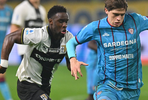 التعادل الايجابي يحسم مباراة بارما وكالياري