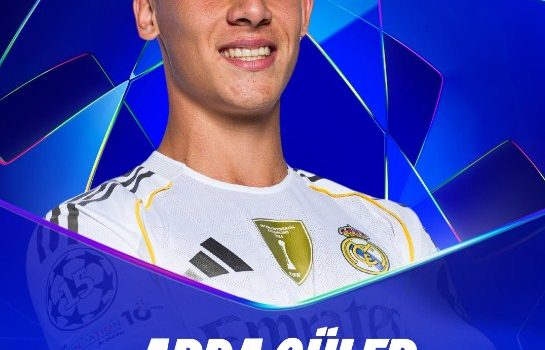 جولر يتوج بجائزة أفضل لاعب صاعد في دوري الأبطال 2025/2026
