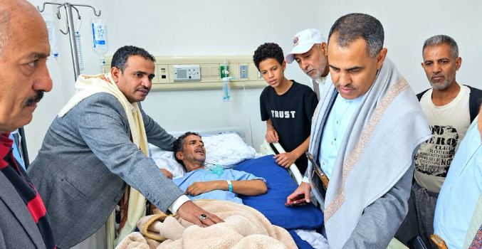 هضبان ومعصار واليريمي يطلعون على الوضع الصحي للقديمي
